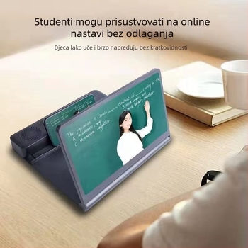 Držač pojačivača zaslona za mobitel - Model F12, Plastika, Univerzalni dizajn, Podrška prilagodbi