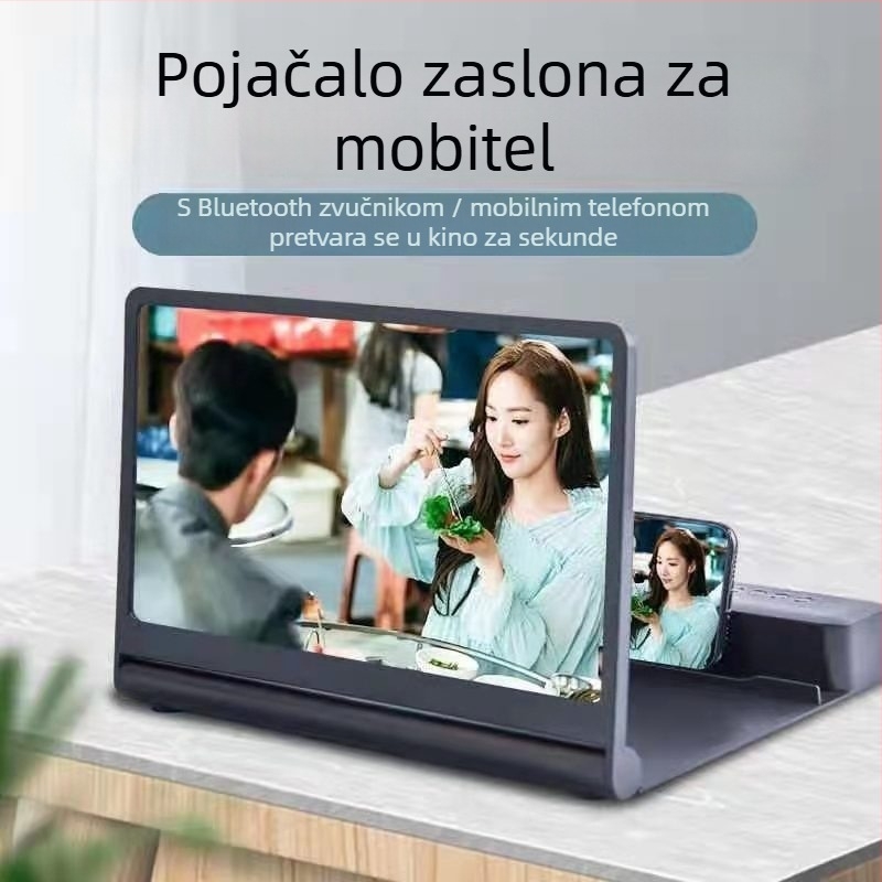 Držač pojačivača zaslona za mobitel - Model F12, Plastika, Univerzalni dizajn, Podrška prilagodbi