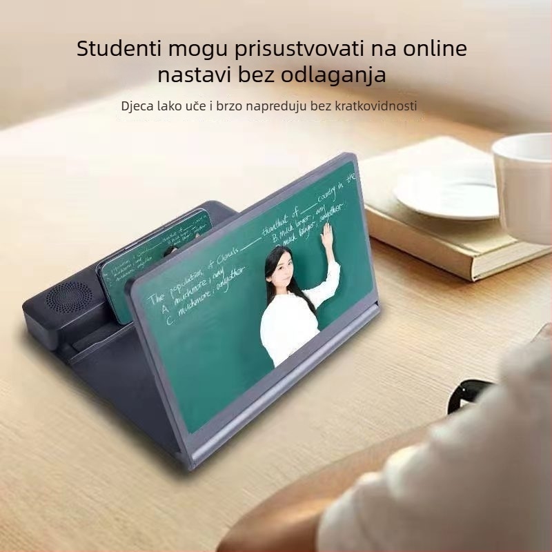 Držač pojačivača zaslona za mobitel - Model F12, Plastika, Univerzalni dizajn, Podrška prilagodbi