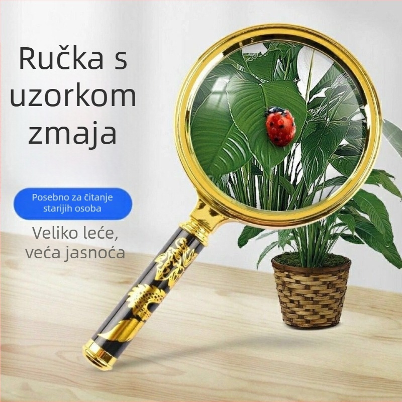 Ručna lupa s HD jasnoćom za čitanje starijih — prijenosna, zaštita očiju, otporno na eksplozije, visoke klase (Uvoz: Ne; Marke: Druga; Ovlaštena privatna marka: Ne)