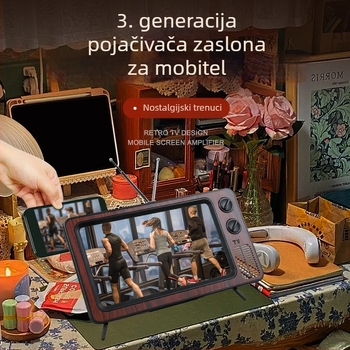 Stalak za pojačanje zaslona za mobilni telefon – plastična konstrukcija – prilagodljiv – model WL866