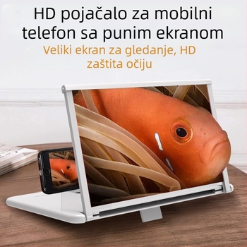 Povećivač zaslona za telefon za stolni okvir – univerzalni model, stolni držač, plastika