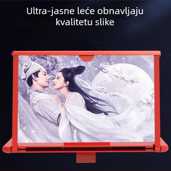 Povećivač zaslona za telefon za stolni okvir – univerzalni model, stolni držač, plastika