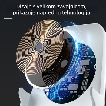 Bežični punjač za mobitele - QC 3.0 brzo punjenje, izlaz 15W, magnetsko punjenje, digitalni prikaz, universalna kompatibilnost