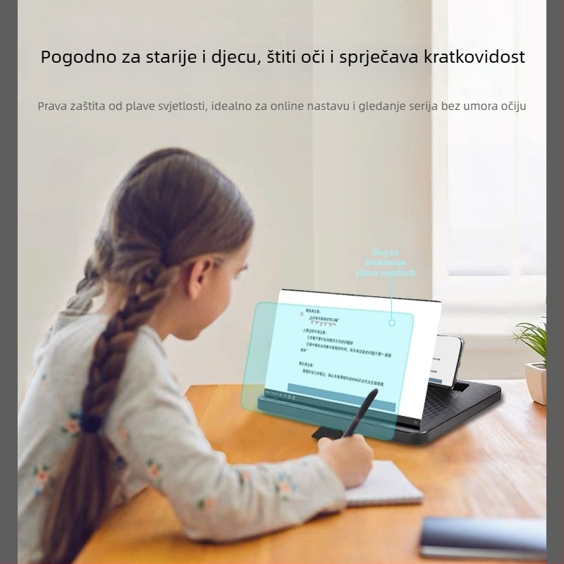 Držač za povećanje zaslona X7 za desktop, plastična konstrukcija i 4K ultra-jasna optička leća