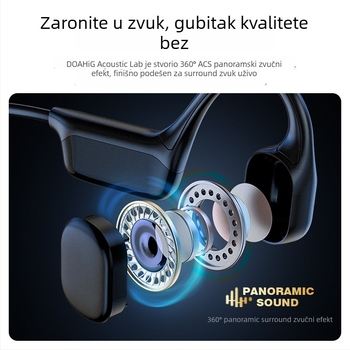 Slušalice s koštanom vodljivosti za plivanje, Bluetooth 5.0, digitalni zaslon, 32GB memorije, IPX8 vodootporne