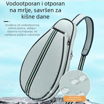 Sportska torba za tenis, badminton i stolni tenis – vodootporna, velika zapremina, unisex, Oxford materijal, ergonomski stražnji panel