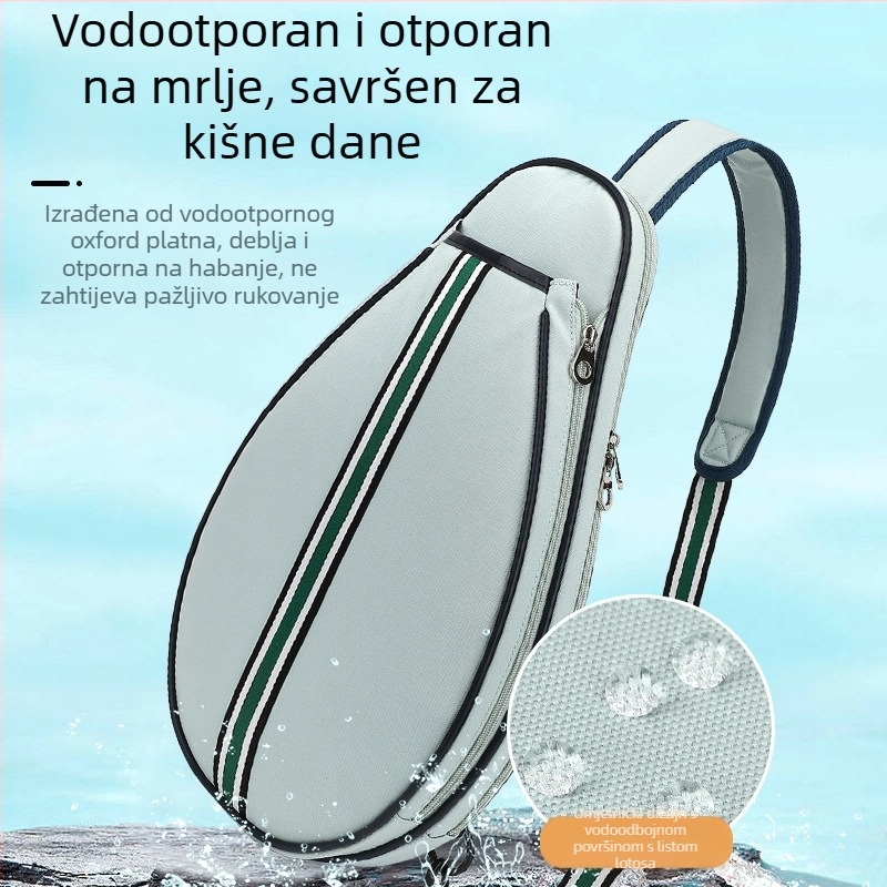 Sportska torba za tenis, badminton i stolni tenis – vodootporna, velika zapremina, unisex, Oxford materijal, ergonomski stražnji panel
