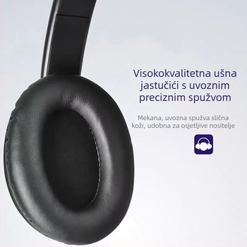 Žične slušalice s mikrofonom, 3,5 mm priključak, kabel 1,5 m, za telefonske pozive i online učenje