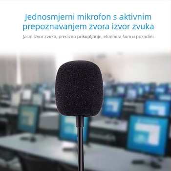 Žične slušalice s mikrofonom, 3,5 mm priključak, kabel 1,5 m, za telefonske pozive i online učenje