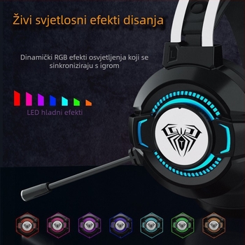 Tarantula S602 7.1-kanalni kabelski USB gaming slušalice s mikrofonom