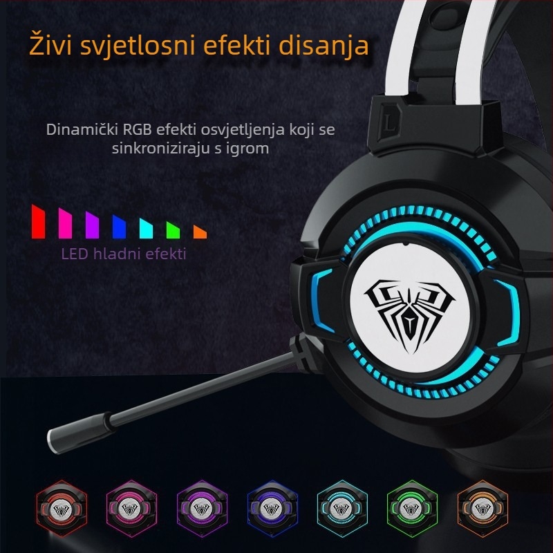 Tarantula S602 7.1-kanalni kabelski USB gaming slušalice s mikrofonom