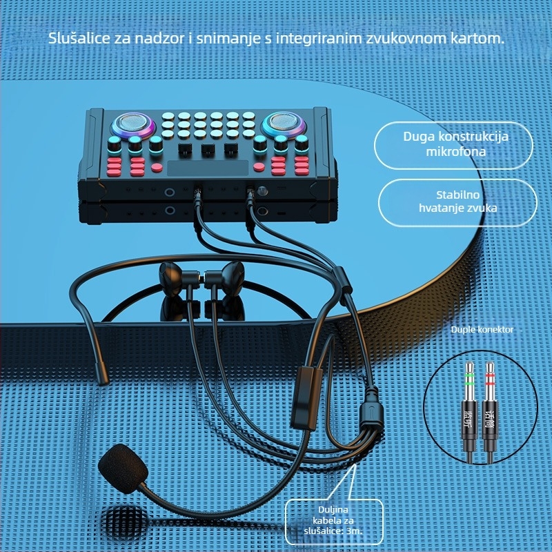 Warstown SK Series žičane slušalice s metalnim kućištem, polu-in-ear dizajn, neck-stil, 3,5 mm utor, 32 Ω, 20–20000 Hz, kabel 2–3 m
