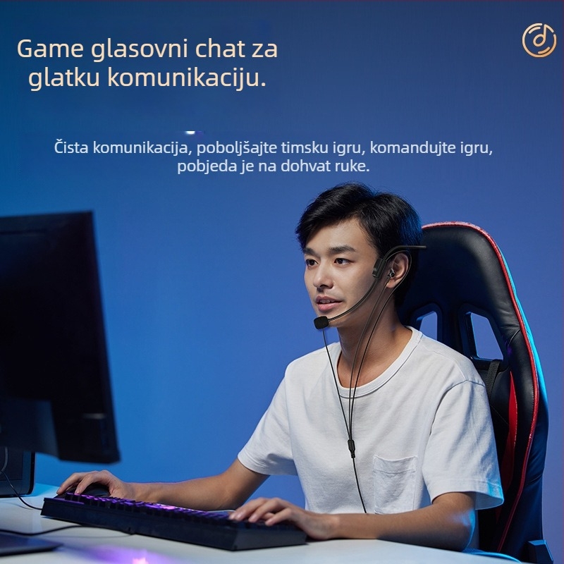 Warstown SK Series žičane slušalice s metalnim kućištem, polu-in-ear dizajn, neck-stil, 3,5 mm utor, 32 Ω, 20–20000 Hz, kabel 2–3 m