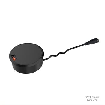 Stolni USB-C PD45W bežično punjač za prijenosna računala i mobilne telefone, ugradbeni uredski namještaj, QC3.0