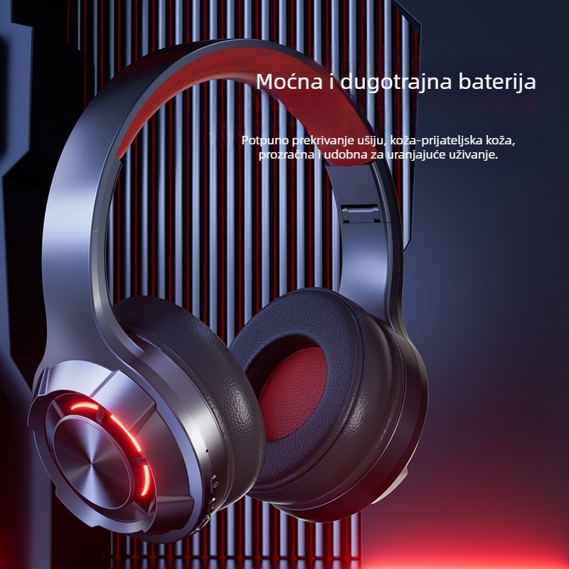 Bluetooth slušalice za glavu sa stereo zvukom za pozive i glazbu, Bluetooth 5.0, domet 10 m, trajanje baterije 4–8 h