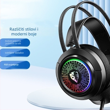 PC gaming slušalice – žične, s mikrofonom, direktno priključivanje, stil esports