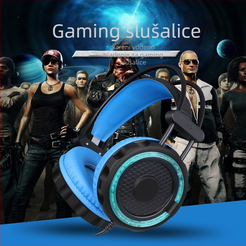 PC gaming slušalice – žične, s mikrofonom, direktno priključivanje, stil esports