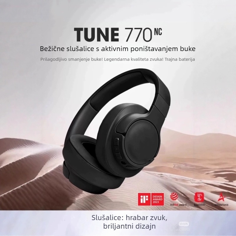 Tune770NC Bluetooth slušalice s redukcijom buke i stereo zvukom, Bluetooth 5.0, IPX7 vodootporne, autonomija baterije 4–8 sati, doseg 10 m