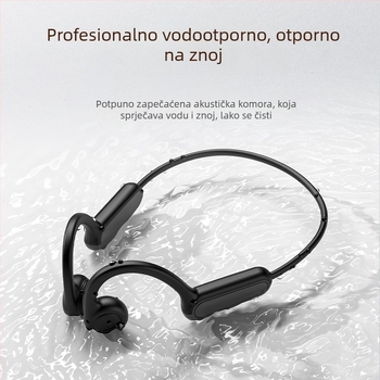 Slušalice s kostnom provodljivošću, bežične Bluetooth 5.3, baterija 4-8 h, IPX4 vodootpornost, domet 15 m, dvostrani stereo zvuk