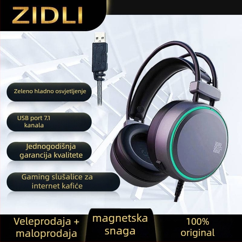 Magnetic Force ZH8 žičani gaming headset – Marka: Magnetic Force; Tip: Žičani; Prilagodba: Nije podržana