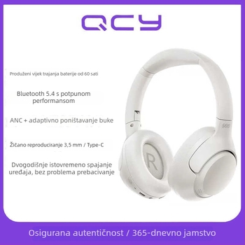 QCY H3 slušalice Bluetooth na glavi s ANC, pravi bežični za sport, domet 5 m, Bluetooth 5.0