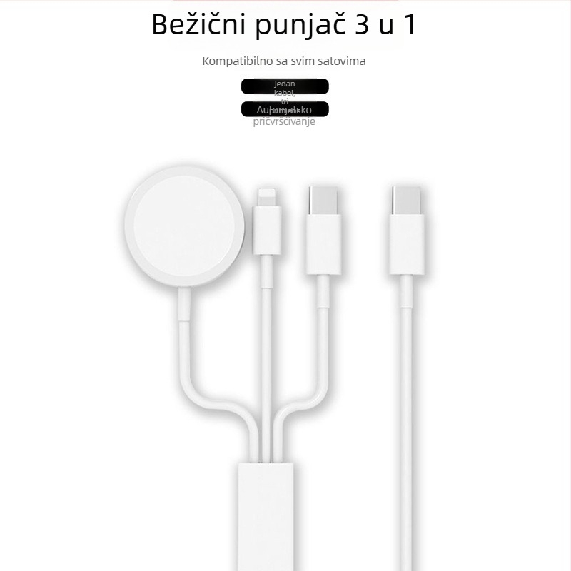 Bežični punjač za Apple Watch za sve serije, PD punjenje, magnetsko punjenje, izlaz 2,5 A, ukupna snaga 5 W