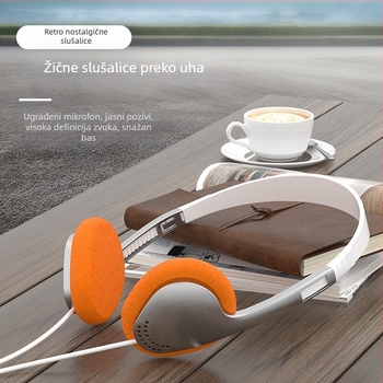 Kyle sound 071 žičane slušalice za glavu, retro stil, 3,5 mm priključak, kabel 1,2 m, 30 mm zvučnik, impedancija 106 Ω