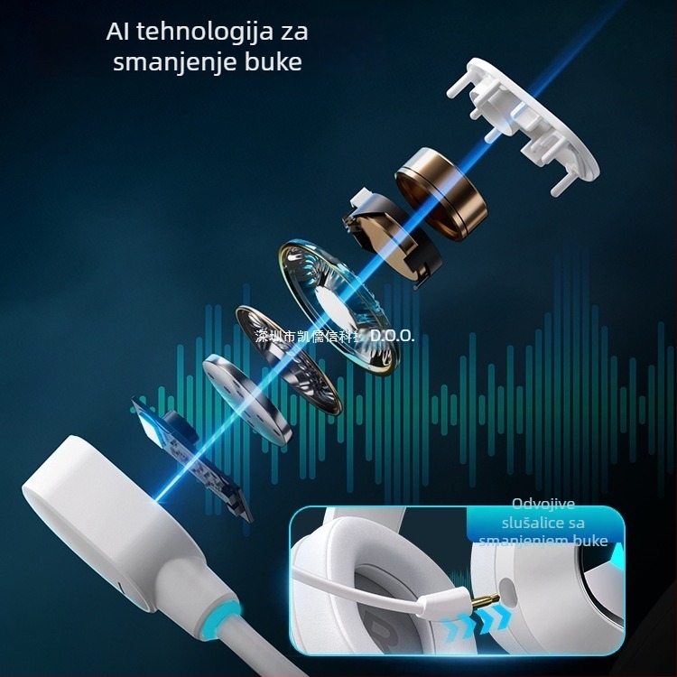 G9 Pro gaming slušalice — bežični Bluetooth s tri načina, s mikrofonom, za PC