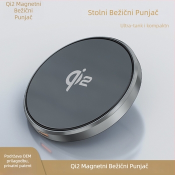 Magnetski bežični punjač-stativ – 15W, Qi2MPP certificiran, MagSafe kompatibilan s iPhone 13/14/15