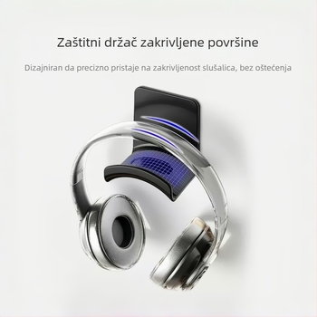 Stalak za slušalice za zidni nosač ispod stola bez bušenja – gamerski držač za slušalice; model Headphone wall mount; prilagođeno nacrtima; 3C certifikat: 2022152202040936; izlazi 2025
