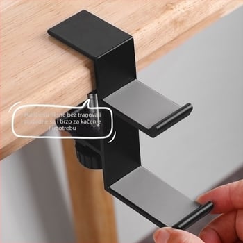 Stalak za slušalice za stolno površinu od aluminijske legure i silikona, model Z20/Z21, kompatibilan sa slušalicama, skladištenje (Tip: stolni nosač; Materijal: aluminijska legura + silikon; Model: Z20/Z21; Kompatibilnost: slušalice; Funkcija: skladištenje