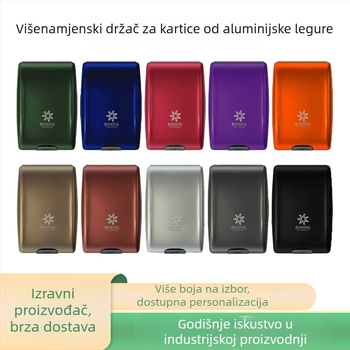 RFID aluminijski držač kartica Ruiyi — unisex, materijal: aluminijska legura + ABS + nehrđajući čelik, model: RFID aluminijski držač kartica, lansiranje proljeće 2024