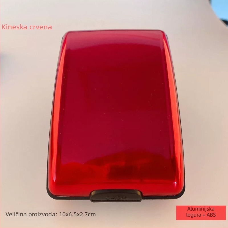 RFID aluminijski držač kartica Ruiyi — unisex, materijal: aluminijska legura + ABS + nehrđajući čelik, model: RFID aluminijski držač kartica, lansiranje proljeće 2024