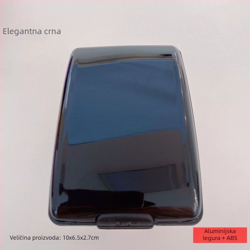 RFID aluminijski držač kartica Ruiyi — unisex, materijal: aluminijska legura + ABS + nehrđajući čelik, model: RFID aluminijski držač kartica, lansiranje proljeće 2024