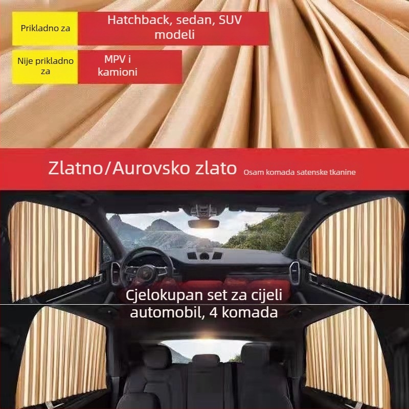 Auto sjenilo za prozor – magnetsko pričvršćivanje, PMMA, za Toyota