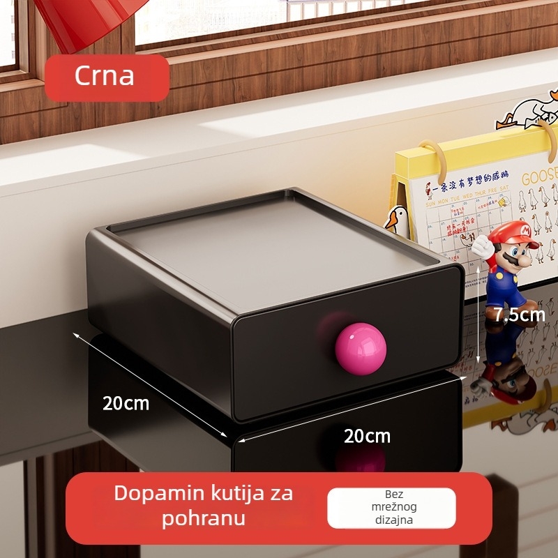 Kozmetički stolni organizator, PP plastika, kapacitet 1 L, model V22, moguć ispis logotipa