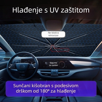 Sjenilo za vjetrobran automobila, toplinska izolacija, teleskopska ugradnja, opći model, prednje staklo