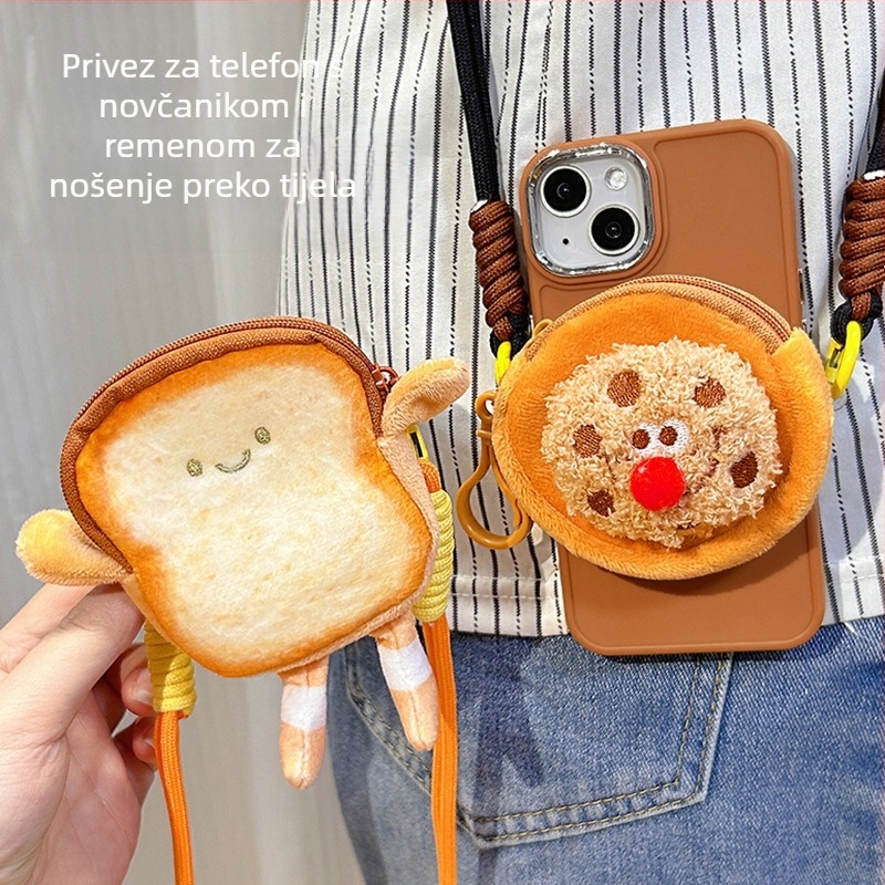 Novčanik za mobitel s remenom, crossbody dizajn, Warm and Soft marka, podstavljeni unutarnji dio, stil zrela žena, materijal: drugo