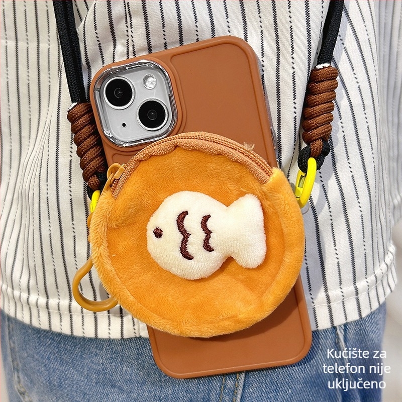 Novčanik za mobitel s remenom, crossbody dizajn, Warm and Soft marka, podstavljeni unutarnji dio, stil zrela žena, materijal: drugo