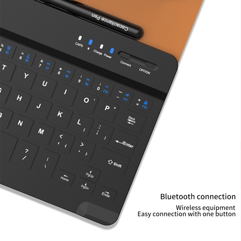 GKK PU kožna futrola za bežični tipkovnicu za Samsung Fold5/Fold6 – sklopivi držač, Bluetooth tipkovnica, zaštita od padova, injekcijsko oblikovanje