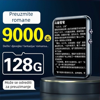 Bluetooth MP4 Walkman – MP3 player s dodirnim zaslonom i čitač elektroničkih knjiga