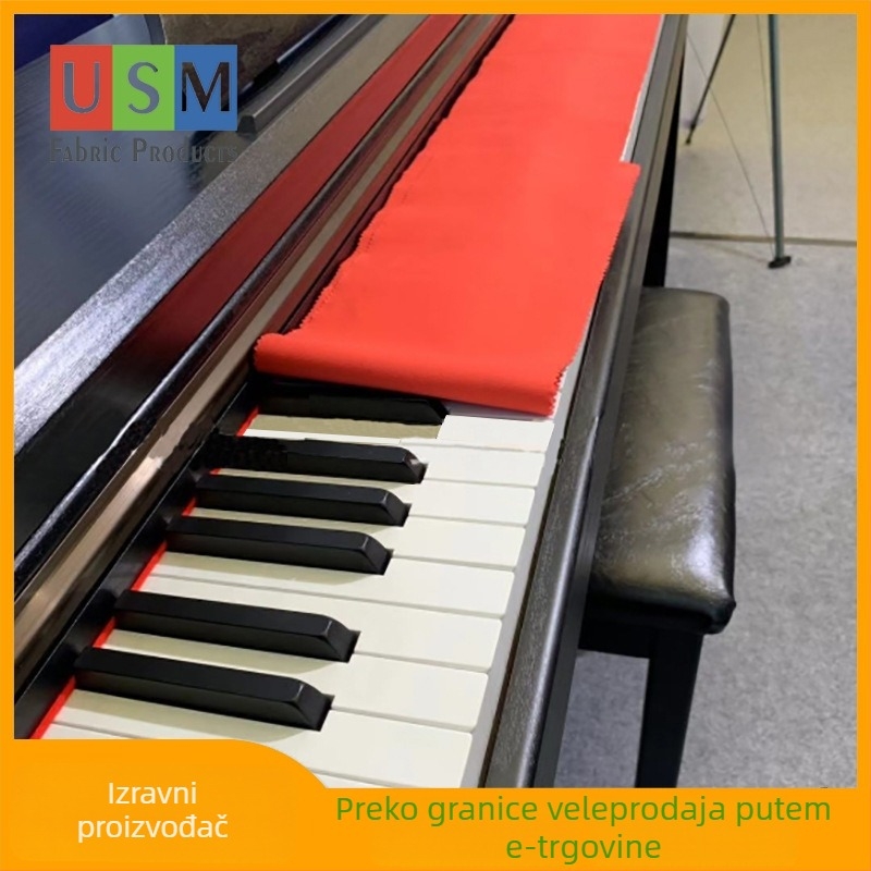 Krpa za prašinu za 88-klavišnu klavijaturu, flanel materijal, oko 39 g, pogodna za klavijature