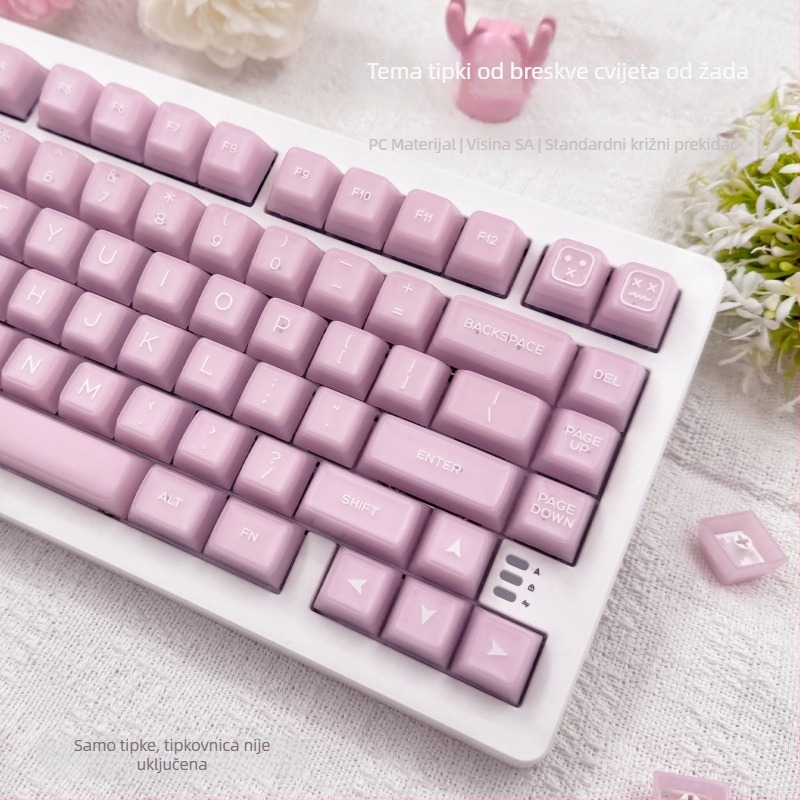 Keycaps za mehaničku tipkovnicu, PbTs materijal, univerzalna kompatibilnost, privatna marka, težina 420 g