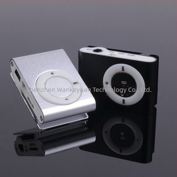 MP3 player bez zaslona s metalnim klipom, kompaktni sportski MP3 player s klipom, podrška TF kartici