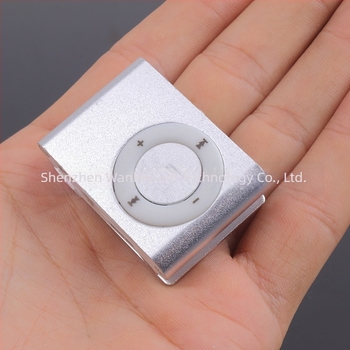 MP3 player bez zaslona s metalnim klipom, kompaktni sportski MP3 player s klipom, podrška TF kartici