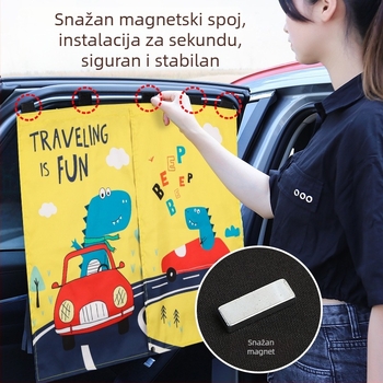 Autosjenilo s magnetskom mrežicom za bočne prozore – univerzalna kompatibilnost
