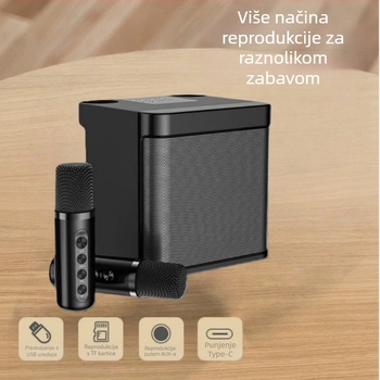 Karaoke Bluetooth zvučnik Ys203 s 5.1-kanalom 3D surround zvukom, MP3 reprodukcija preko USB/TF, 6-satno trajanje