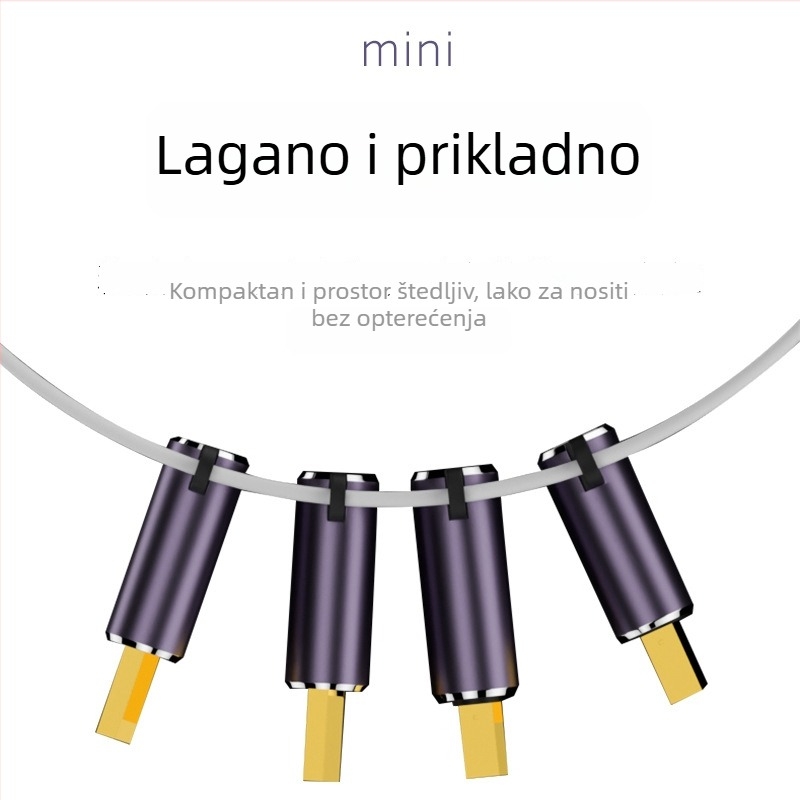 Dvosmjerni DP adapter s Mini DisplayPort sučeljem, 8K podrška, bakreno jezgro, duljina 35 mm, prijenos podataka 32 GB