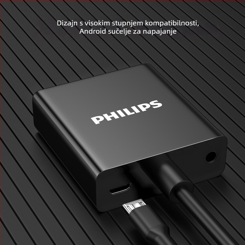 HDMI na VGA adapter sa zvukom, Philips model SWR1620A/93, kabel s bakrenim jezgrom 0.15 m